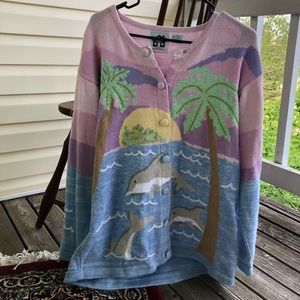 Vintage storybook knits handcrafted sweater